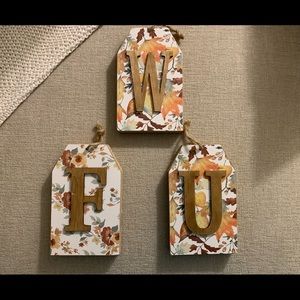 Beautiful fall letters to hang/ decor!